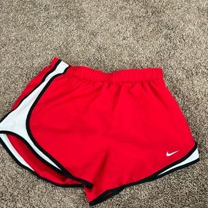 nike m red dry fit running shorts